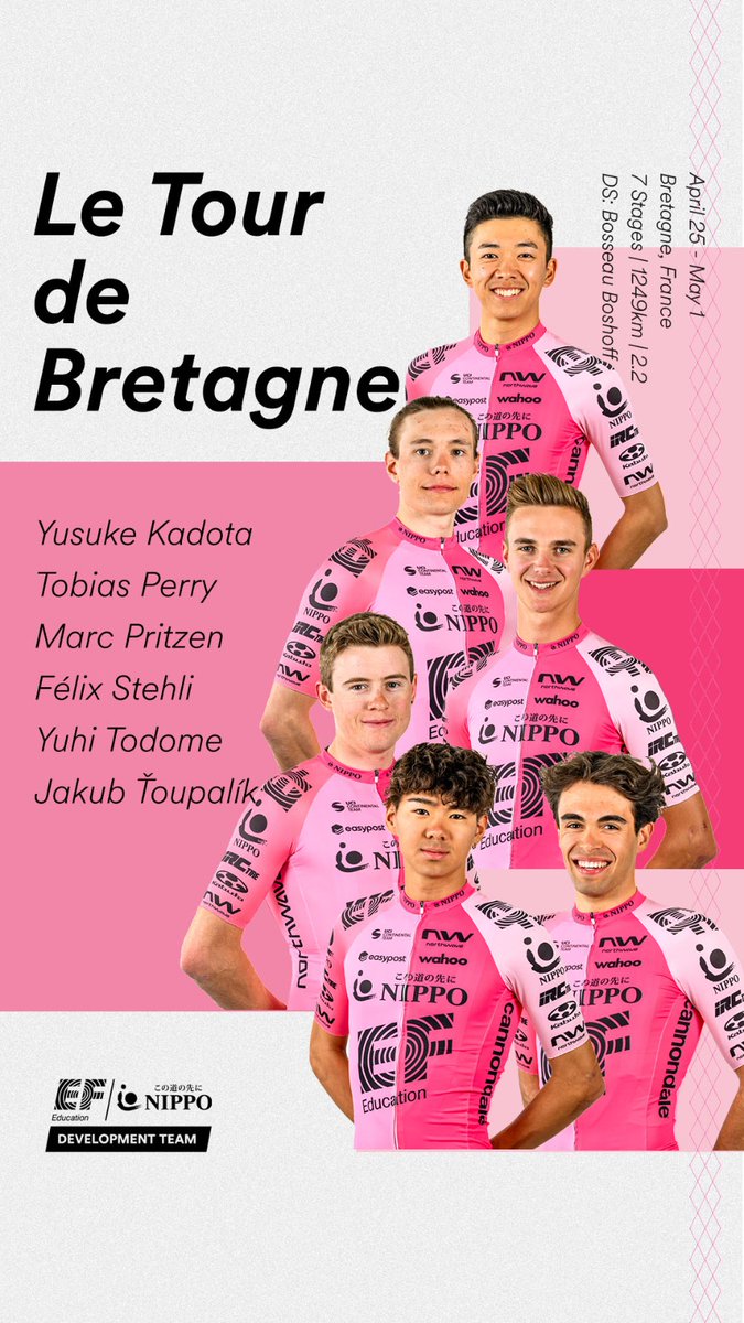 Recharged and ready to see out April with a vengeance <a href="/tourdebretagne/">Tour de Bretagne</a> from tomorrow. Great to have Toby back in the saddle and ready for action too! Allez-allez-allez!!! #efeducationfirst #nippo #ridecannondale #northwave #ogkkabuto #irctire #protouchstaff