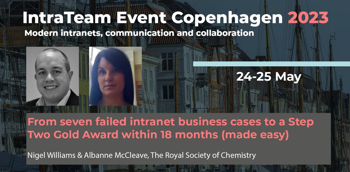 Join this session at IntraTeam Event and hear how The Royal Society of Chemistry went from seven failed intranet business cases to winning a Step Two Gold Award 🏆

#IntraTeam23 

More: event.intrateam.com/sessions/from-…