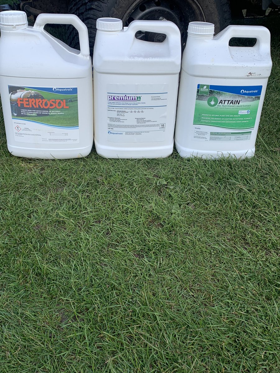 Greens sprayed this morning.