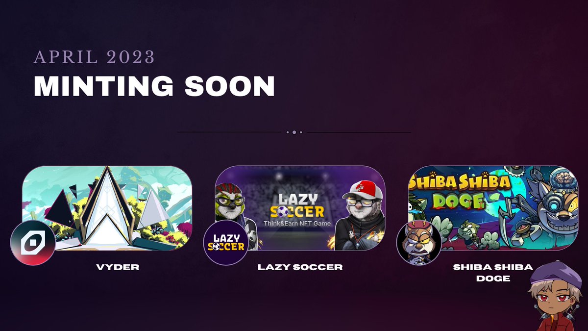 MINTING SOON 🔜

You will find three games that will mint soon below,

Here's what they're building... 👇🏼