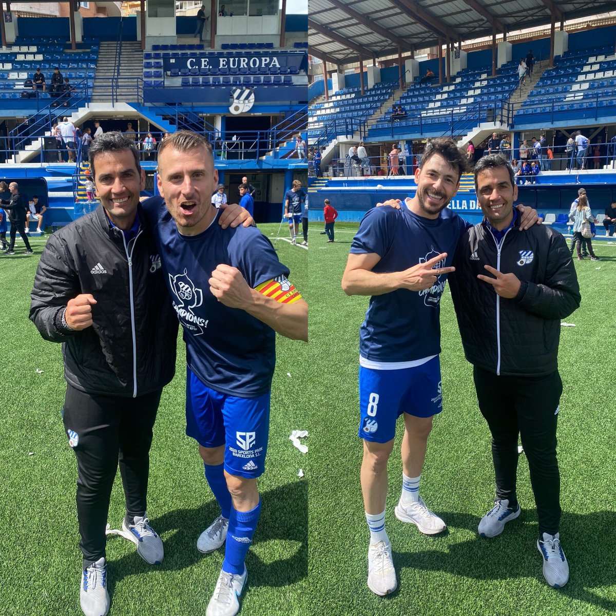 Felicitats <a href="/ceeuropa/">Club Esportiu Europa</a>, a tots els jugadors i al gran mister @senabre6 i al seu cos tècnic! Brutal temporada! 
Grans <a href="/alexcano4/">Alex Cano</a> i <a href="/gonzabeto8/">Alberto González</a> per un altre campionat!  Sou un referent per a tots els jugadors de la base! Molt de mèrit el vostre👏
