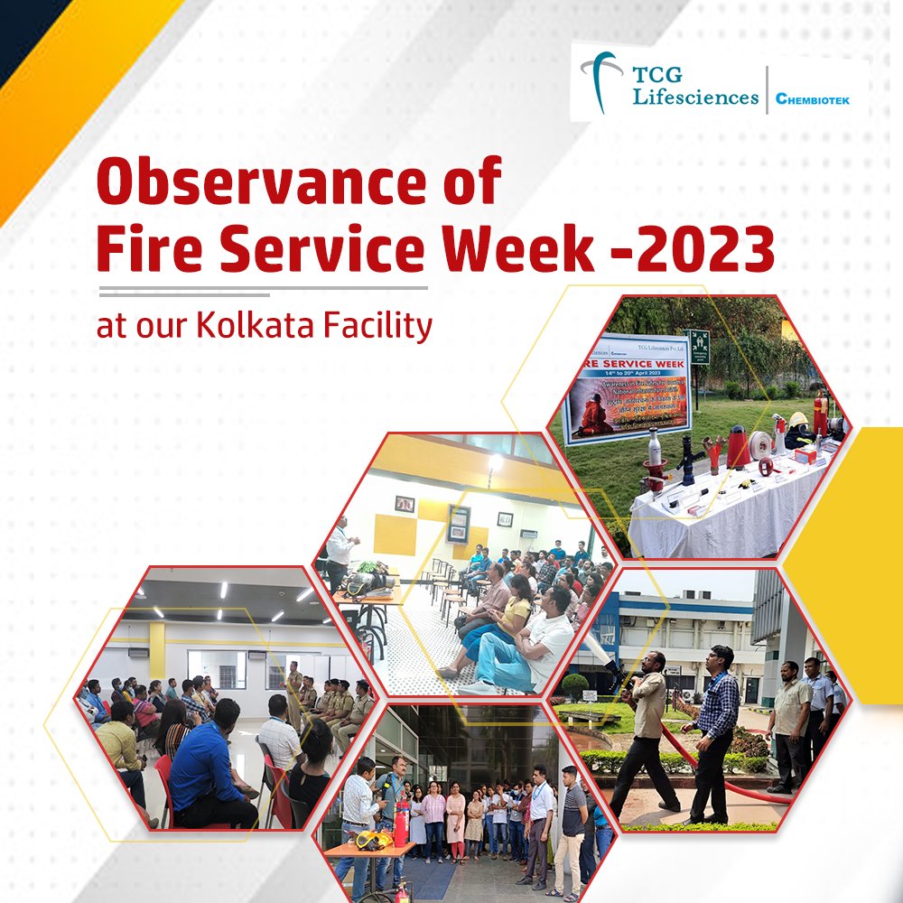 TCGLifesciences's tweet photo. Fire Prevention Week was observed across our offices with great enthusiasm, and a week-long safety training was conducted for all employees followed by a fire emergency equipment exhibition.

#FirePreventionWeek #SafetyFirst #FireSafety #FireAwareness #StaySafe #tcgls #safety https://t.co/W7enpk1AQN