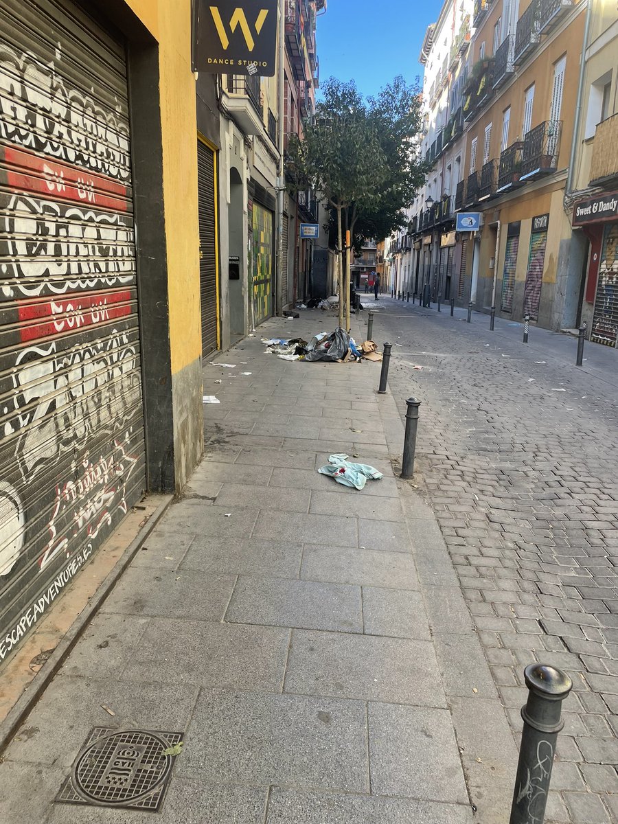 Calle Cabestreros convertida en autentico estercolero. Por razones de higiene y salubridad solicitamos limpieza urgente <a href="/Lineamadrid/">Línea Madrid</a>