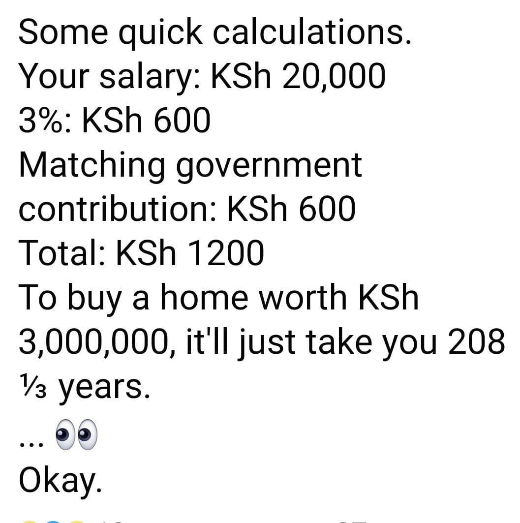 Ruto school of economics. 

#UshenziKE!