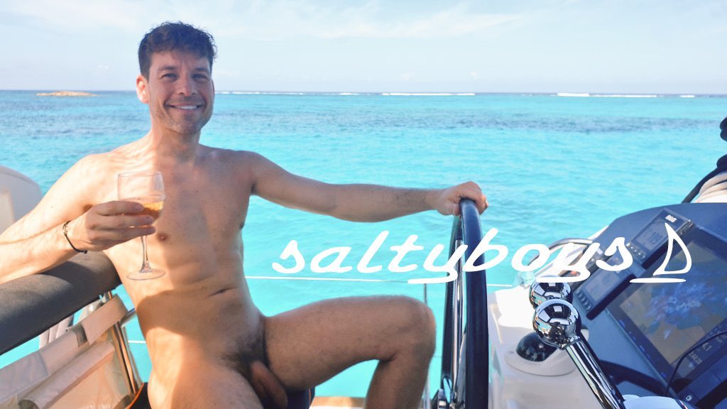 Saltyboys Skipper Fabian back at the wheel this summer ☀️ Come join us via saltyboys.com/calendar