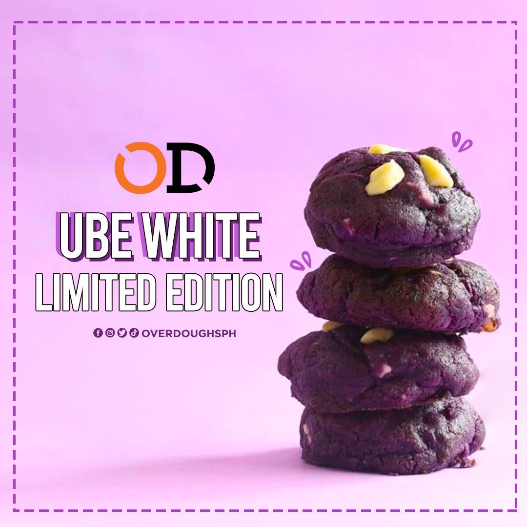 overdoughsph's tweet photo. UBE saying good bye soon 😢👋

Last 6 days to get a taste of the OD Ube White Chonky 💜 An Ube-flavored cookie with ube halaya, mixed with white chocolates 🍪 Remember and savor the sweet taste while you can. You never know if something meant for U will BE back again 💝 https://t.co/DHIFmtmchO