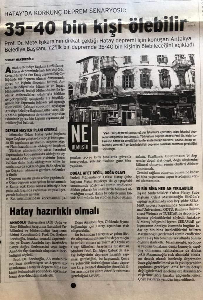 ranjous90's tweet photo. 9 Kasım 2011 - BirGün Gazetewi... Bu öngörünün doğru çıktığına daha ne kadar üzülebiliriz... 😔 https://t.co/eraRSGYdli