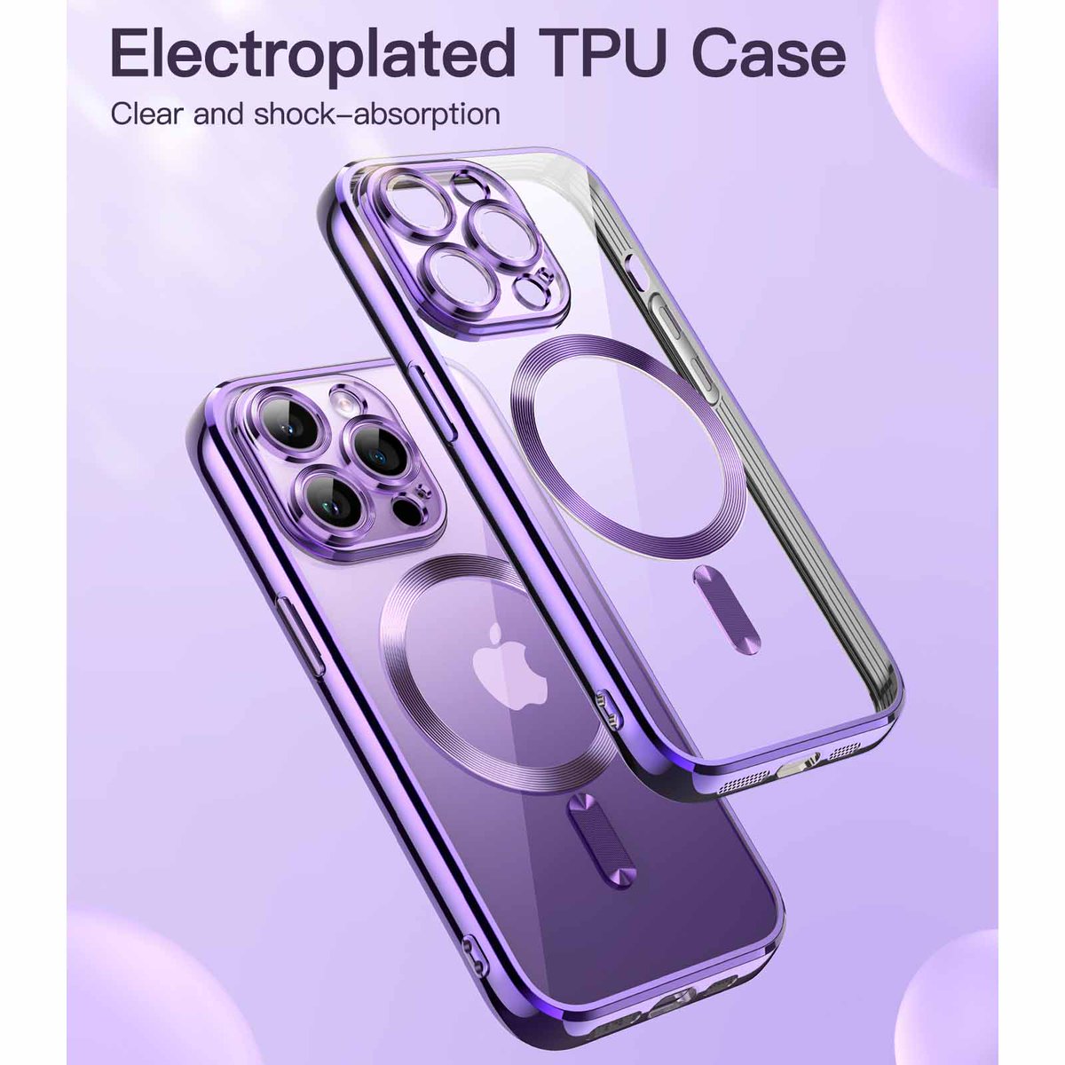 JETech_US's tweet image. Electroplated Case for iPhone 14 Pro Max 6.7-Inch👇👇👇
Compatible with MagSafe Wireless Charging🥳🥳🥳
Precise cutouts for camera lenses give full cover protection to camera yet keep natural camera photography experience💐💐💐
#iPhone14case