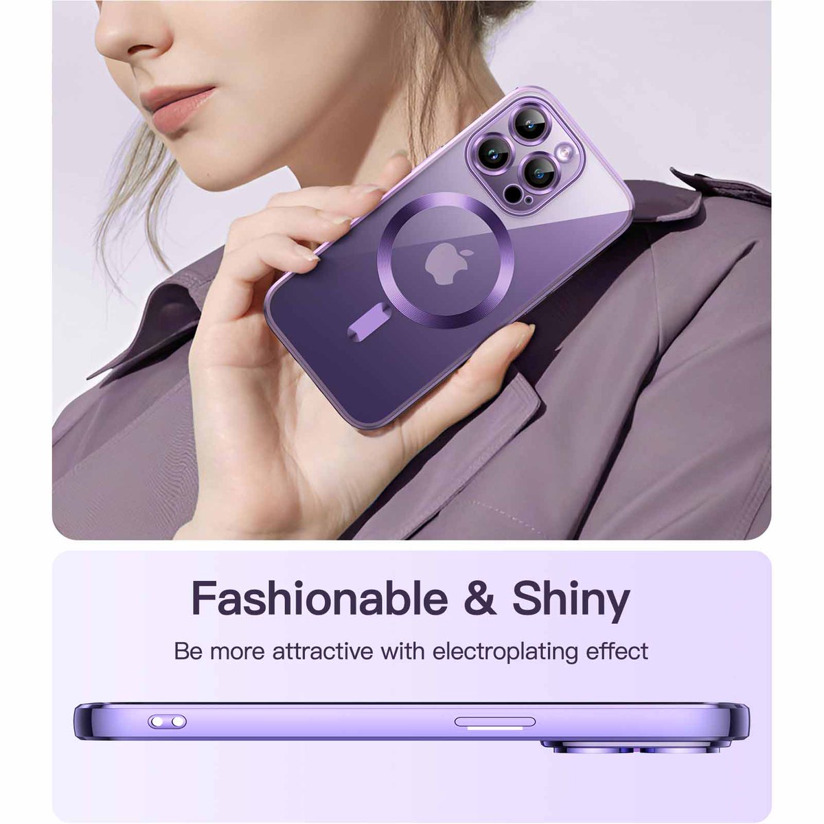 JETech_US's tweet image. Electroplated Case for iPhone 14 Pro Max 6.7-Inch👇👇👇
Compatible with MagSafe Wireless Charging🥳🥳🥳
Precise cutouts for camera lenses give full cover protection to camera yet keep natural camera photography experience💐💐💐
#iPhone14case