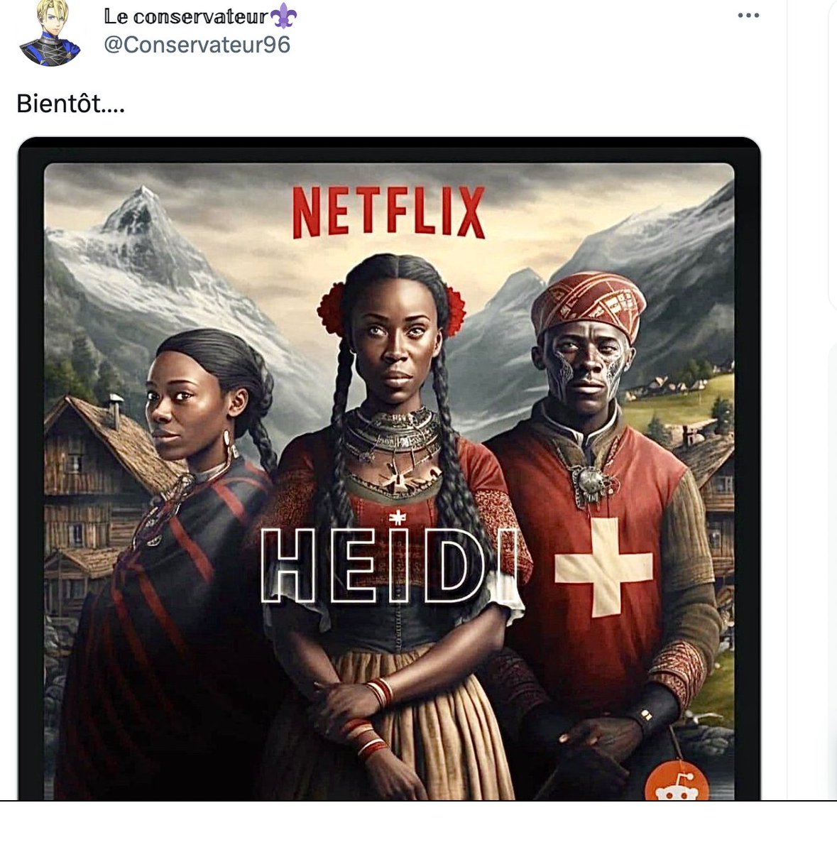 LakerSpom's tweet image. Un génie des alpages, @Conservateur96 nous a pondu ça. En clair, si j'ose dire, il nous explique en creux qu'un blanc ne devrait pas jouer du blues ou du reggae. Ça fait donc de lui un woke adepte de la cancel culture. 
Ça fait de lui un gros con, aussi.