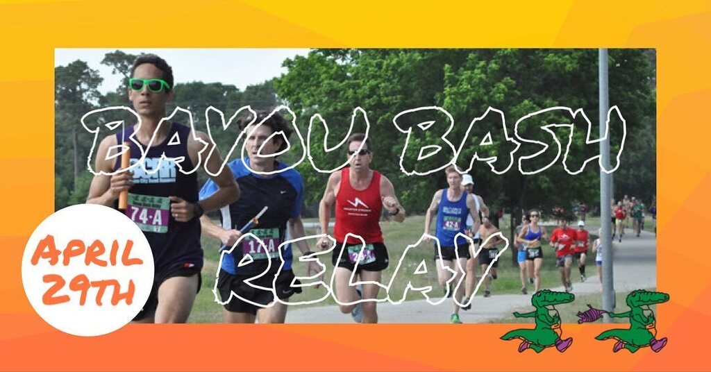Only 🐊🐊🐊🐊🐊 days left till the 2023 Bayou Bash Relay! 

Saturday, April 29th, 4pm at TC Jester Park.

4 x 2.2 miles along the flat and fast trails of TC Jester Park!

Many race divisions, ranging from Junior (18 or less) to 80 and above! Something… instagr.am/p/CraOscGuiM5/