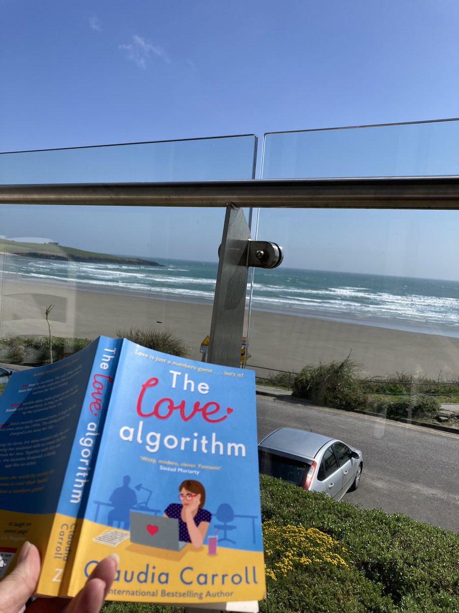 There’s nothing nicer than the light on a West Cork beach and the witty words of @carrollclaudia to relax and wind down.
#TheLoveAlgorithm 
#Goodreads
