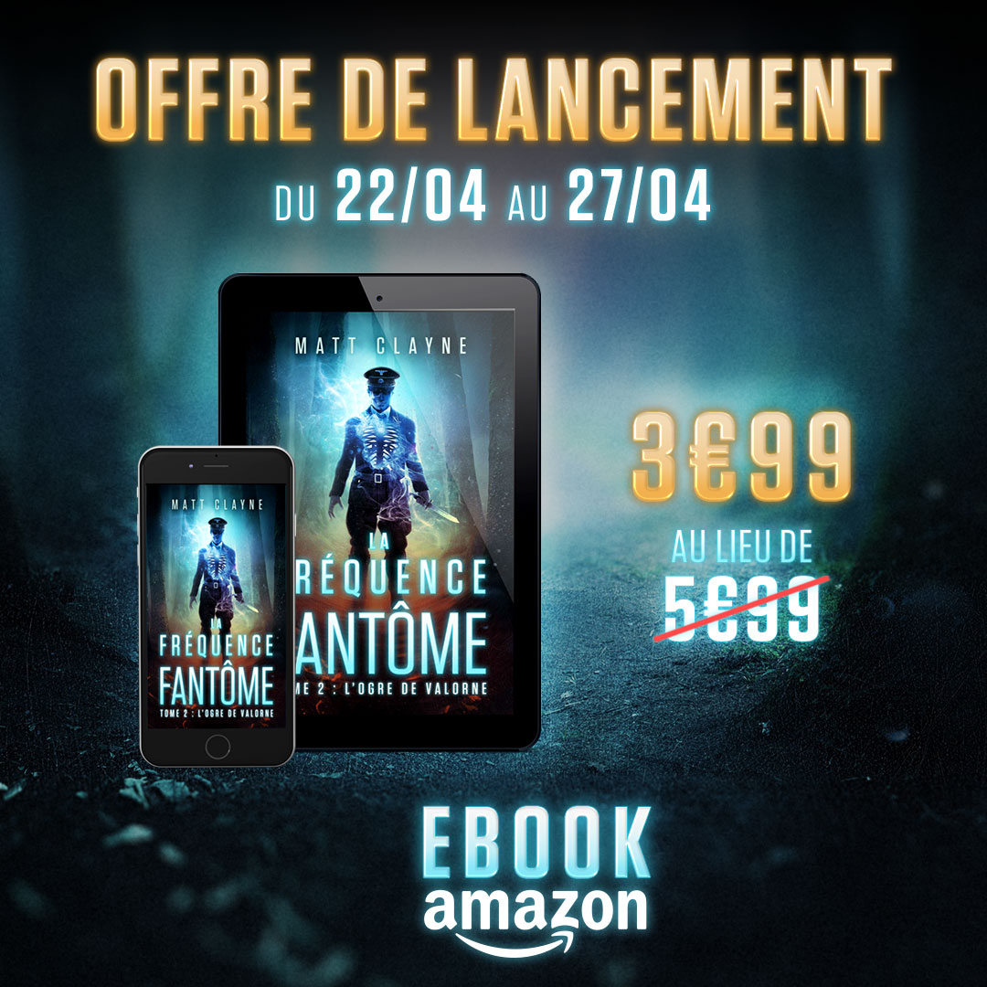 MattClayne's tweet photo. L’Ogre de Valorne, Tome 2 de La Fréquence Fantôme est disponible sur Amazon ! Et pour célébrer sa sortie, l'ebook est au prix spécial de ~3€99~ au lieu de 5€99 jusqu'au 27 avril inclus.

#bookstagram #bookstagramfrance #livrestagram #livres #livraddict #instalivre https://t.co/rF9Zp4QQYX