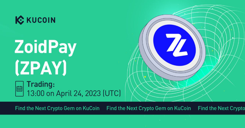 kucoincom's tweet photo. 📢 New Listing

@ZoidPay $ZPAY Gets Listed on #KuCoin!

🔹Pair: ZPAY/USDT

🔹Deposit: now open (network: Elrond)

🔹Trading: 13:00 on April 24, 2023 (UTC)

#AI #DeFi #Web3