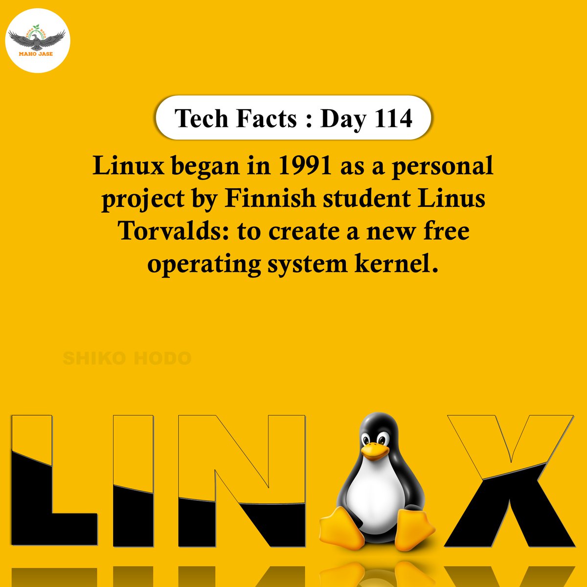 mahojase's tweet photo. Tech Facts : Day 114

#linux #linuxserver #linuxuser #linuxwindows #linuxprogramming #linuxdevelopment #linuxadministrator #dailytechfacts #Mjit https://t.co/EtnTxDPgKN