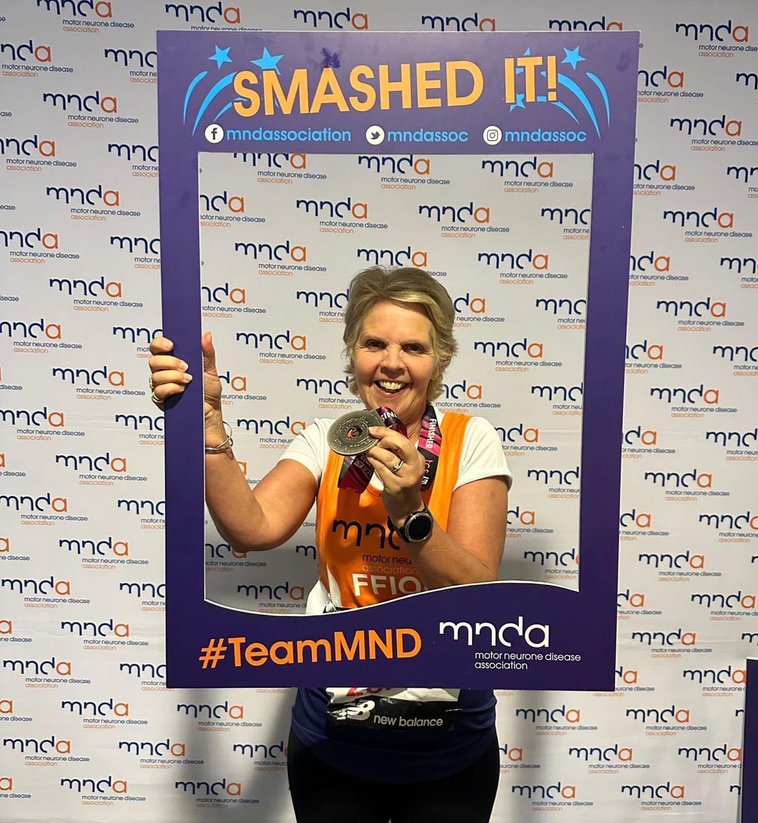 Llongyfarchiadau Ffion - congratulations Ffion fantastic run for #Mnd 🧡💙 <a href="/mndassoc/">MND Association</a> <a href="/mndcampaigns/">MND Campaigns</a> <a href="/mndassocWALES/">MND Association | Cymru Wales</a> 🏴󠁧󠁢󠁷󠁬󠁳󠁿