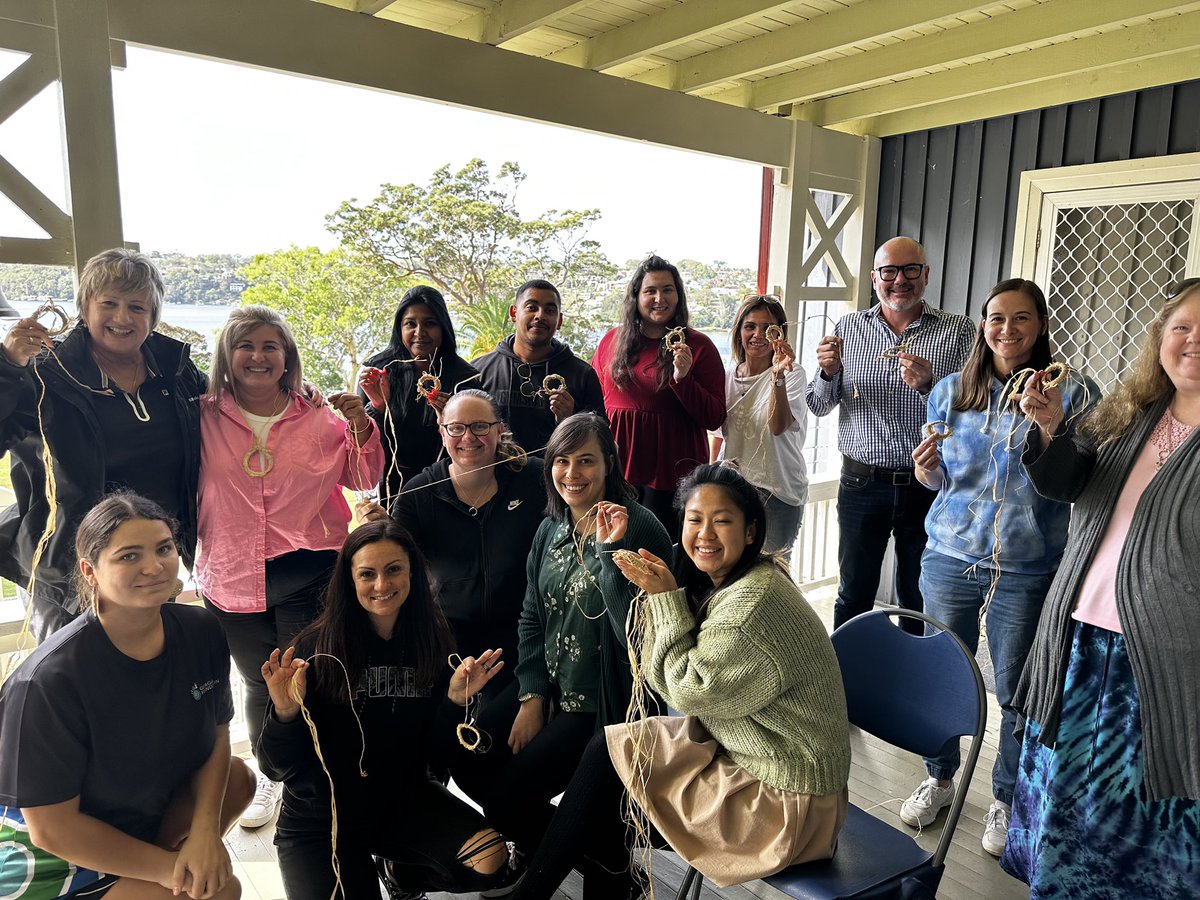 dace_elletson's tweet photo. Fantastic spending the day with the whole team @GreenwayParkPS on Country in Port Hacking today where high expectations and strengths based, individual planning for our Aboriginal and Torres Strait Islander learners was front and centre. Weaving, dancing, language, connections 👏🏼 https://t.co/27jaGzFgoR