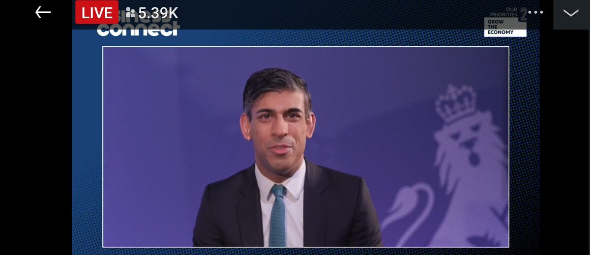 Quite impressive of the PM <a href="/RishiSunak/">Rishi Sunak</a> do a live <a href="/LinkedIn/">LinkedIn</a> Q&amp;A with the public on business growth and innovation.  I support the view that research , technology   data and talent are critical for long term growth.