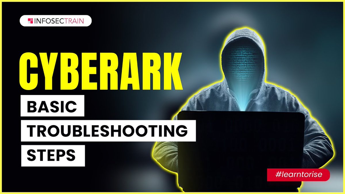 ShivamS76057701's tweet image. CyberArk Basic Troubleshooting Steps | What is CyberArk? | InfosecTrain
#CyberArkTroubleshooting #learntorise #infosectrain #CyberArk
Thank you for watching this video, For more details or free demo with our expert write into us at sales@infosectrain.com

youtu.be/7D1ZQHtKvLc