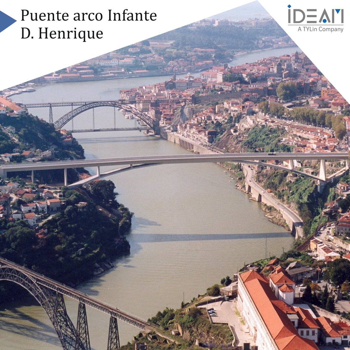 IDEAM_TYLin_Co's tweet photo. PUENTE ARCO INFANTE DON ENRIQUE

#ideam_a_tylin_company
#puente #viaducto #bridge
#civilengineering #structuralengineering
#oporto

El puente Infante D. Henrique, es una solución con arco laminar muy rebajado de hormigón, de 280,00 m de luz. https://t.co/wyOeywmtyQ