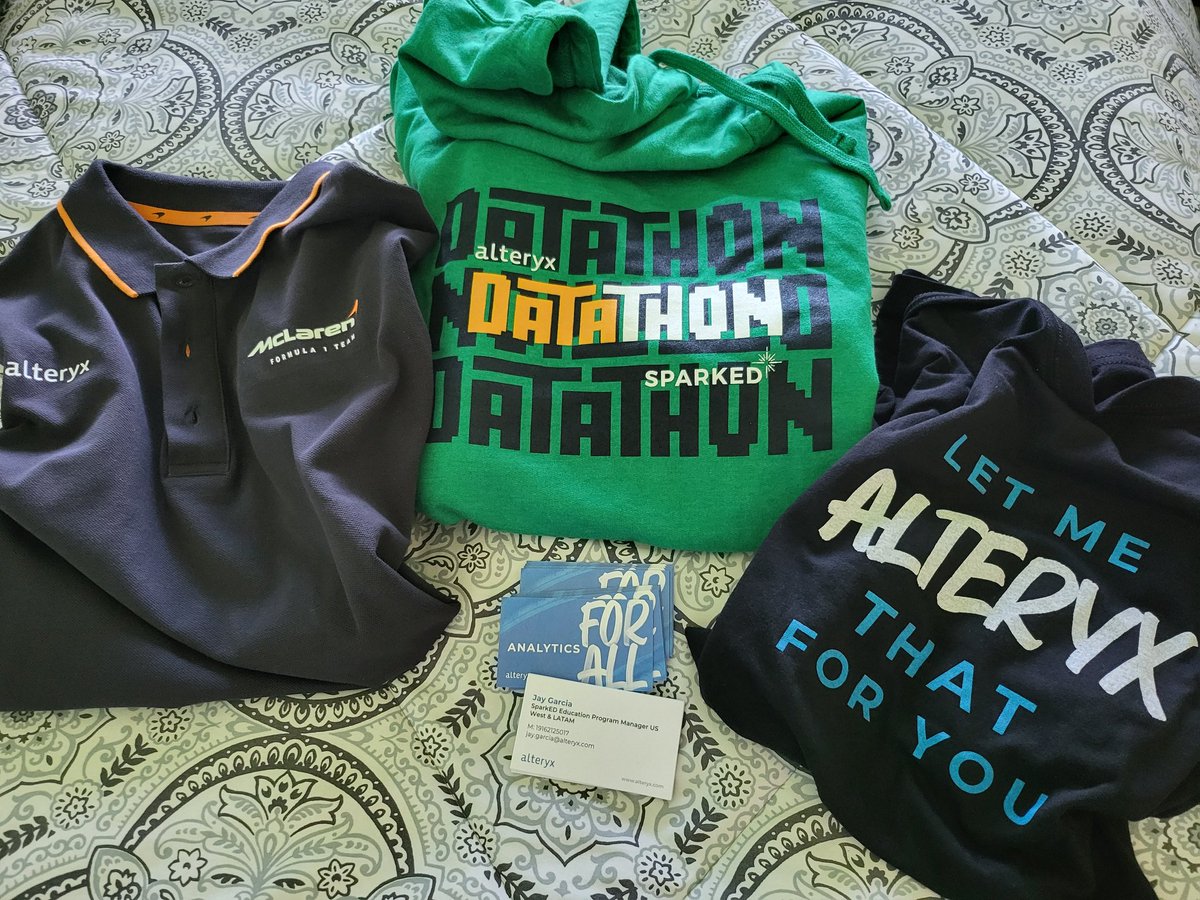 JayGarciaUSMC's tweet image. Yup! @alteryx and #AlteryxSparkED have the coolest SWAG and Business Cards! Order came in with impeccable timing! 👌 Just under a month before #Alteryx&apos;s Inspire 2023 Conference in Las Vegas, THE #Analytics Event of the Year!

Who&apos;s joining us?