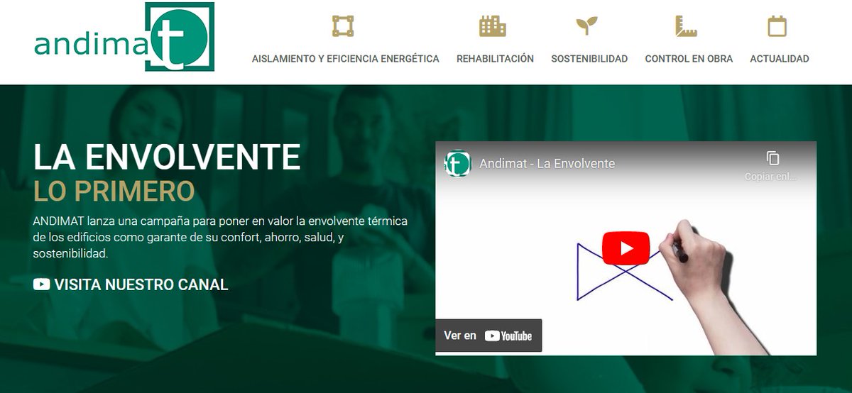 EOSRenovAccion's tweet photo. 🟢 En EOS energy hoy compartimos la campaña de @andimat_es, #laenvolventeloprimero, una acción con la que la asociación quiere impulsar la #rehabilitación del #parqueedificado y así poner en valor la importancia que tienen las #viviendas.
👇👇
https://t.co/TyauqPDrsT https://t.co/QK7s3TtIJU
