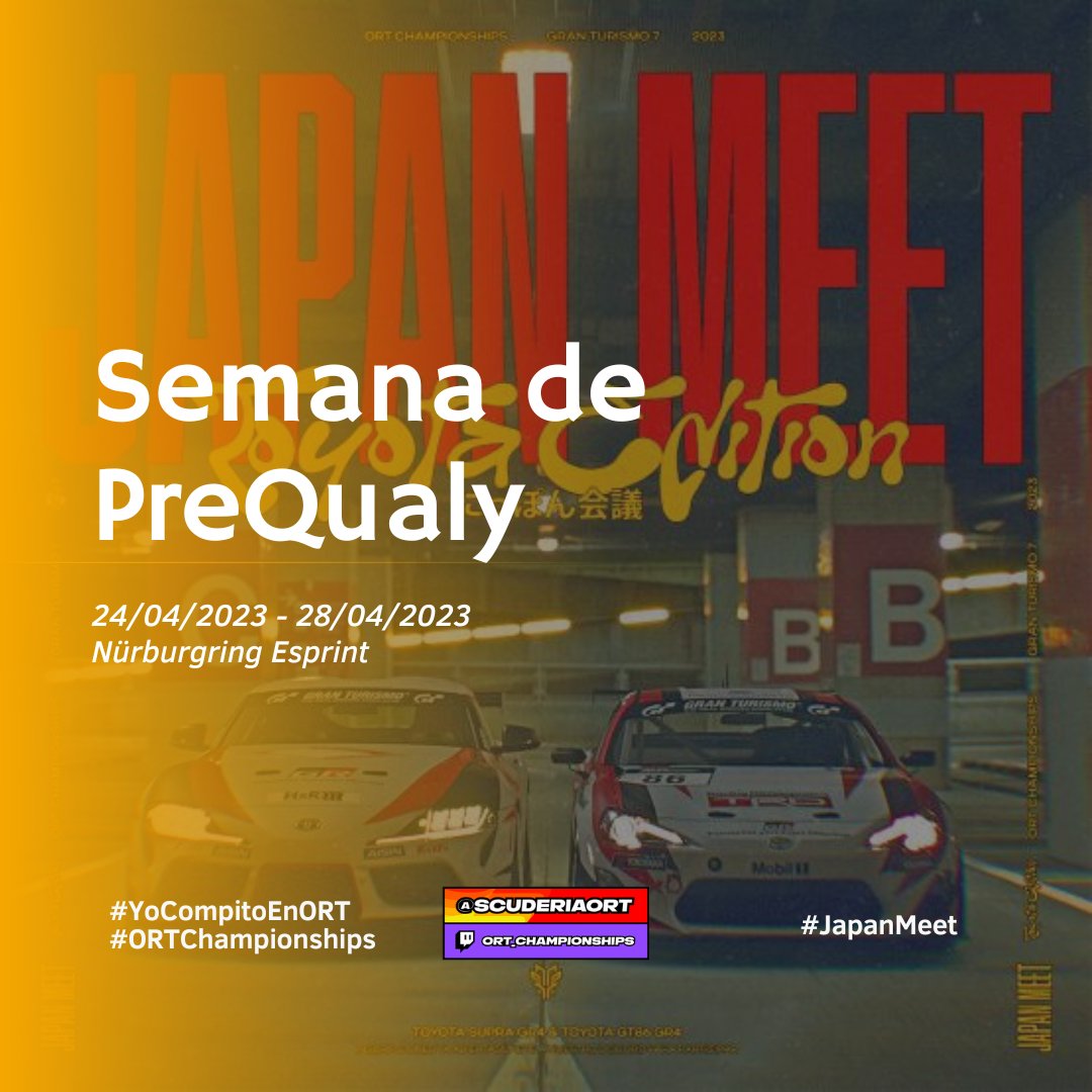 ☀️ ¡BUENOS DÍAS! ☀️

Hoy comenzamos la semana de PreQualy para la #JapanMeet. 

📅 24/04/2023 al 28/04/2023

¡MUCHA SUERTE A TODOS LOS EQUIPOS PARTICIPANTES! 🔥

#YoCompitoEnORT
#ORTChampionships