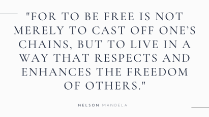 URASAFRICA's tweet image. Enhance the freedom of others. 

#righttofreedom #livefree #freedomrights #southafrica #mandela #nelsonmandela
