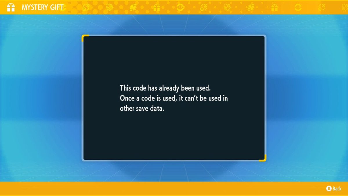 KasamsErwin's tweet photo. This is stupid! I pre-signed up and joined the Global Online Challenge this weekend and when the reward became available today, I got the code on Pokemon Home, entered it ingame ScarVio, got the error message on first photo then retried it and boom! NOTHING! @Pokemon #pokemon https://t.co/TIfg0gzLJq