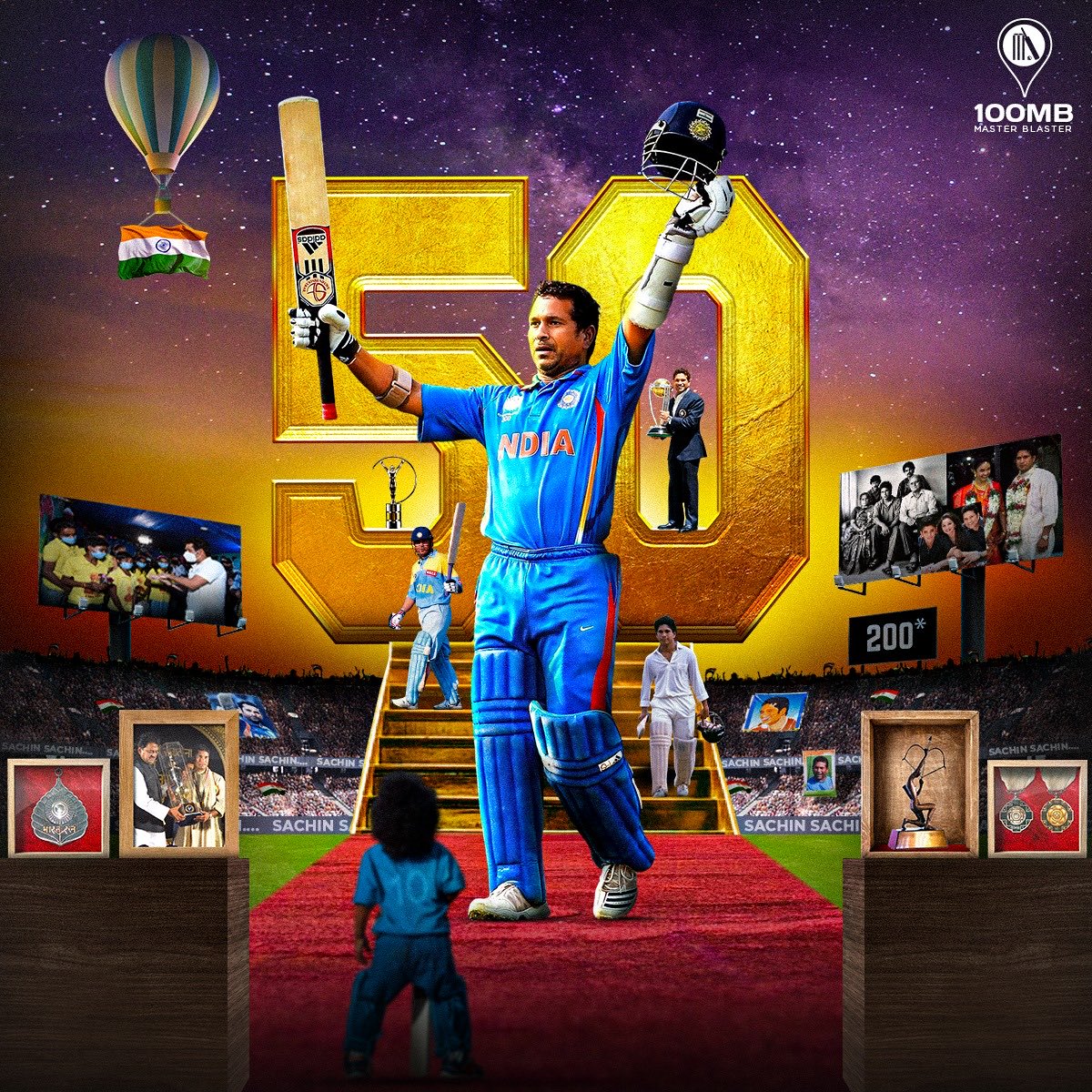 ishwarsutar's tweet photo. Happy 50th Master Blaster @sachin_rt 🎉🎂🙏🏻 https://t.co/3y31j6DL6P
