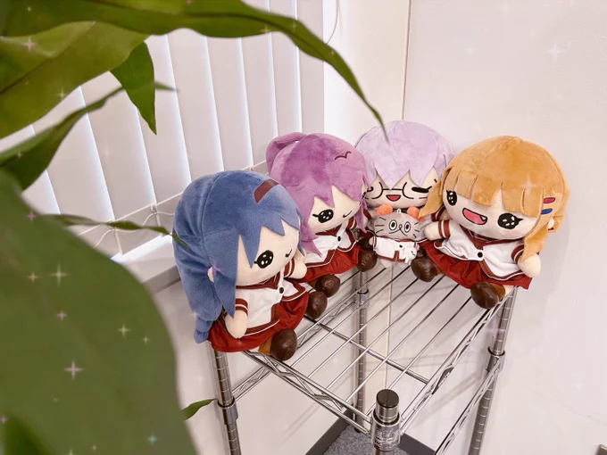 だいすきな高橋きの先生にデザインしていただき、ごらく部と生徒会のみんながとっても可愛いぬいぐるみになりましたうれしすぎる～～～ 