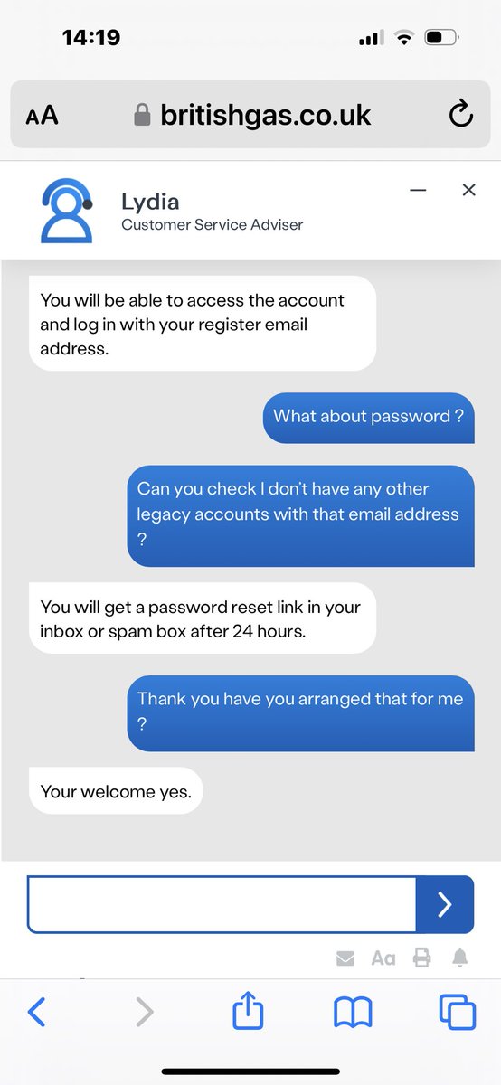 AllenDougallen's tweet photo. @BritishGasHelp I want to set an account up. All I get is an error message. Thanks for telling me what went wrong ! Someone please set me up. Last week Lydia, your agent said she’d emailed me. Total lie. You should be ashamed @BritishGas your customer service is disgusting https://t.co/ydzysx5RQe