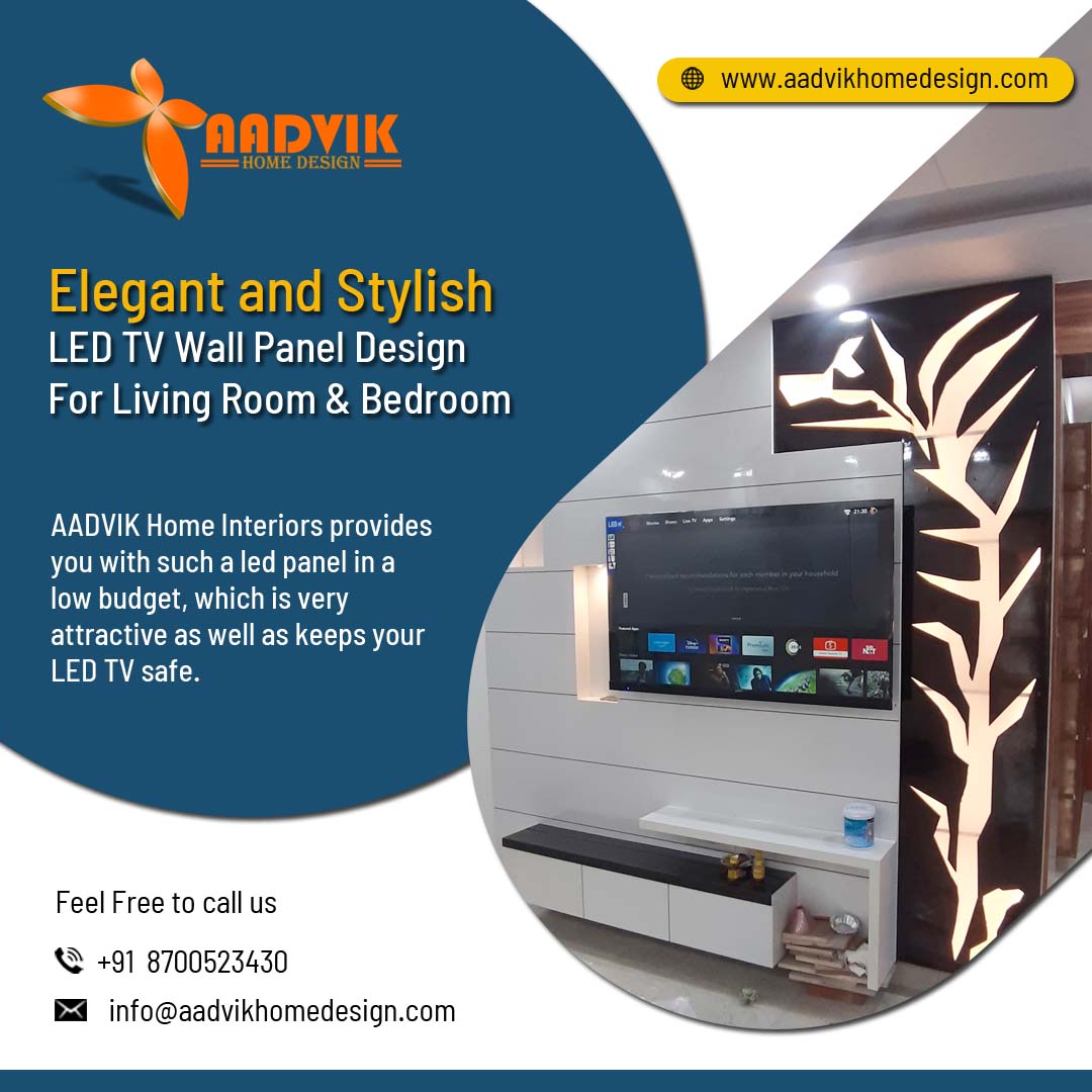 AdvikHomeDesign's tweet photo. Elegant and Stylish LED TV Wall Panel Design for Living Room &amp; Bedroom
For more info call us on: +91 8700523430
Visit us - https://t.co/bdzVxenwgh
#Aadvik #HomeInteriors #LedPanel #homeInterior #interiordesign #TVPanels #LEDStand #RDC #Ghaziabad https://t.co/qLj36aDQJn