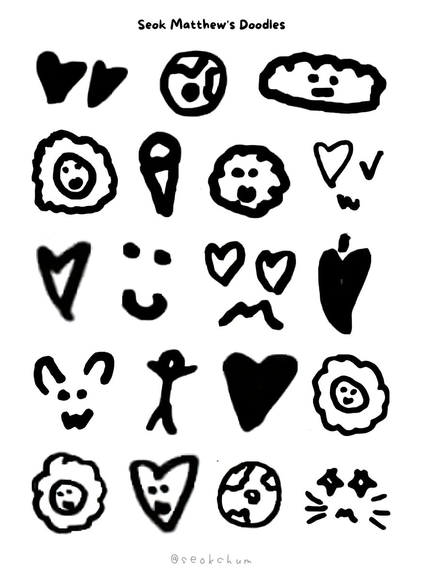 — compilation of seok matthew's cute doodles/drawings ੈੈ♡⁠‧

#SEOKMATTHEW #석매튜
