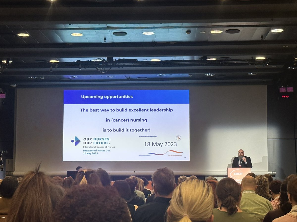 A great keynote presentation - let’s get the nursing voice heard,  meetings like this makes me proud to be a nurse with international friends and colleagues #EBMT23