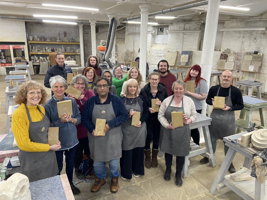 VACLocalLives's tweet photo. Chisels at the ready! VAC visit the West Riding Stone Carving Association.
https://t.co/Nd1YHbAnsV
#ImprovingLocalLives https://t.co/RacC0MqD5x