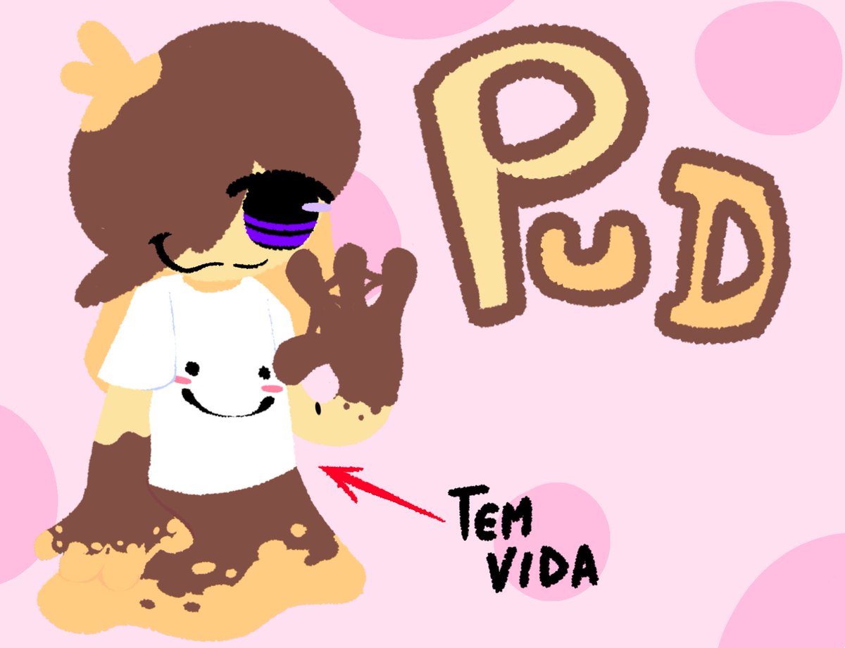 PuddingTDF's tweet image. Vou começar a usar mais minha oc na forma de pudim 

#pudim #slimeGirl