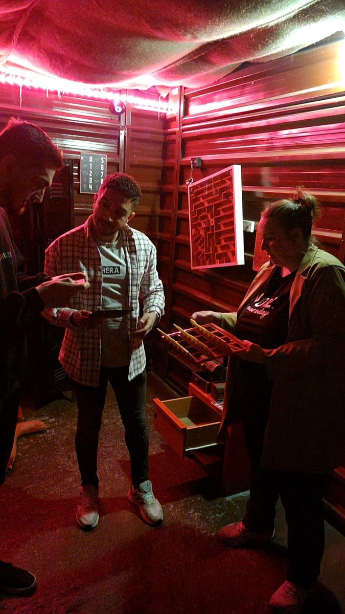 TheAIMGroupUK's tweet photo. Last Friday, we made our way down to Brentwood's Secret Nuclear Bunker to take part in a few of their escape rooms! 🚀⚠️

After completing a few challenges (and a fair amount of clues), we're pleased to announce that we all managed to escape in one piece! 👀🎉 https://t.co/iotikTqrwY