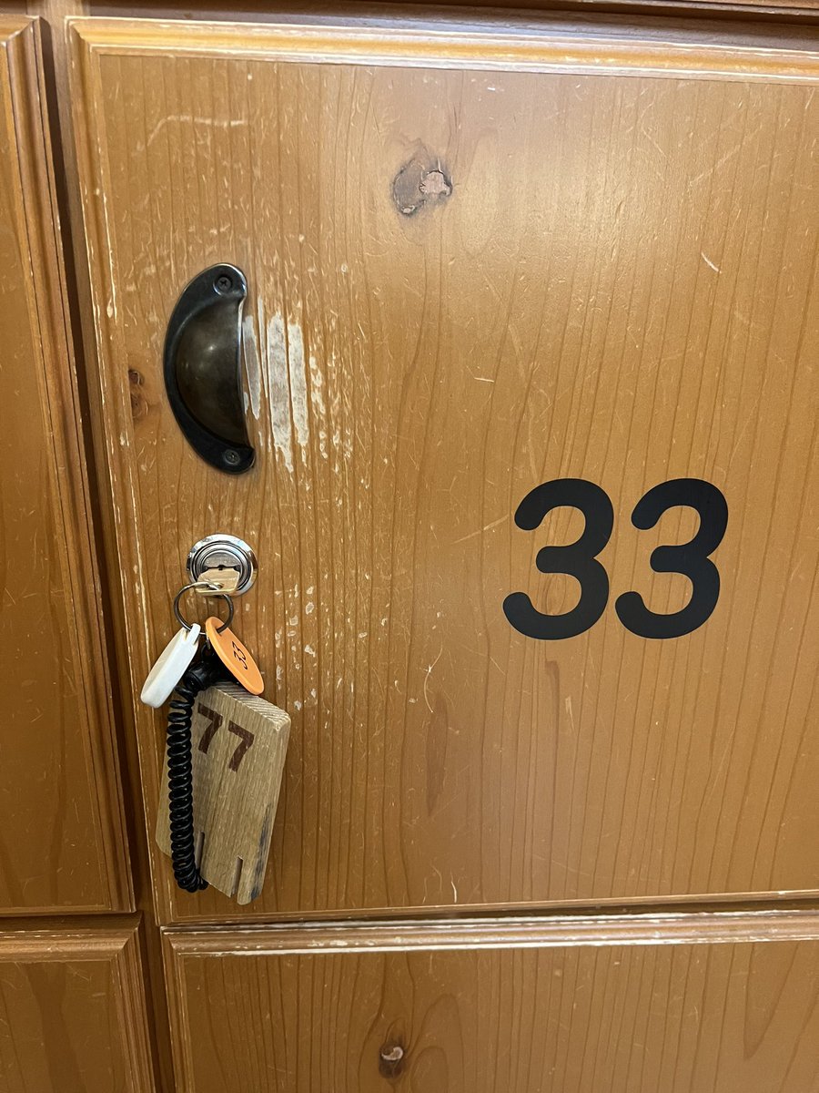 この前と違う銭湯♨️
下駄箱は33使われてたーw