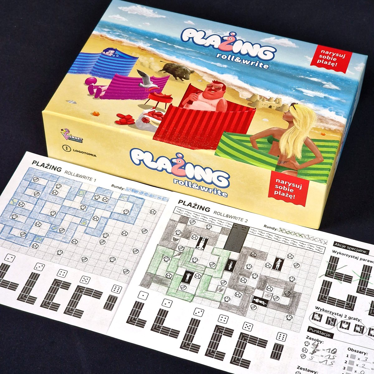 Boardgamerka's tweet image. 🌟🎲 Zapraszam na recenzję gry &quot;Plażing roll&amp;amp;write&quot; od @SmartFlamingo 😊
➡️ bit.ly/41FaDMw

#plażing #rollandwrite #smartflamingo #gryplanszowe #planszówki #grybezprądu #juegodemesas #jeuxdesociete #brettspiele #boardgames