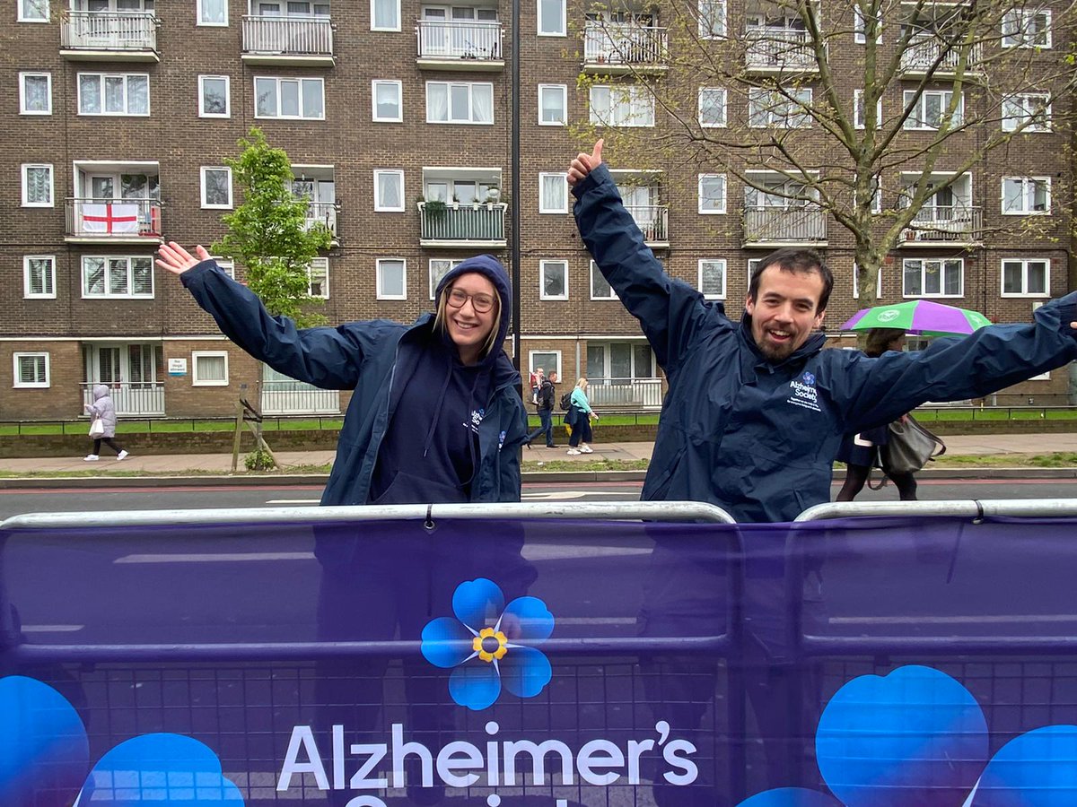 Had a great time pretending to be in the <a href="/alzheimerssoc/">Alzheimer's Society</a> Events team <a href="/LondonMarathon/">TCS London Marathon</a> yesterday! Lovely to meet family, friends and of course cheering on our amazing runners!