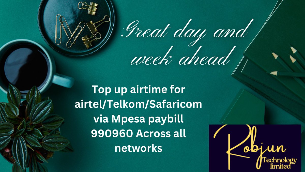 RobjunLimited's tweet image. Good communication requires an effective method of accessing speaking time.
As a result, we present our platform for online airtime access.

That's through mpesa paybill 990960 account is your cell phone number.