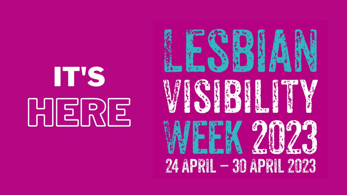 A very happy #LesbianVisibilityWeek to all! Our aim is to both celebrate lesbians, as well as show our solidarity to all LGBTQIA women and non binary people in our community. We believe in unity, and lifting up those who are most marginalised. #LVW23 #lesbian #wlw