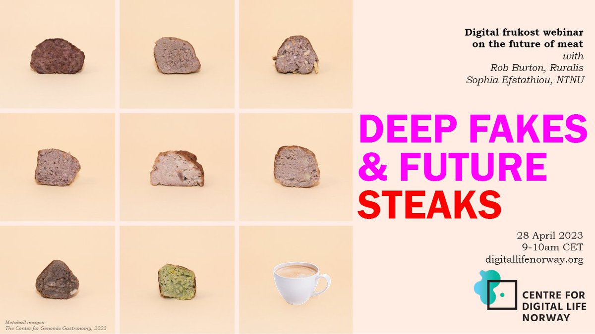 🥩🤔 What's the future of meat? Join our Digital Frukost webinar to explore Norway's investigations into cultivated protein and meat culture. Learn about the Protein 2.0 and @MEATigation projects from Rob Burton and @philosofouka 
#futureofmeat 
digitallifenorway.org/events/digital…