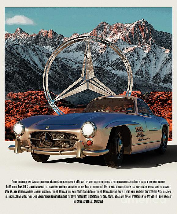 Emilhd5's tweet photo. New artwork for sale! - "Cars and Classics - 300sl" - https://t.co/i3EqTGLQLu @fineartamerica https://t.co/dlKFSKFw6z