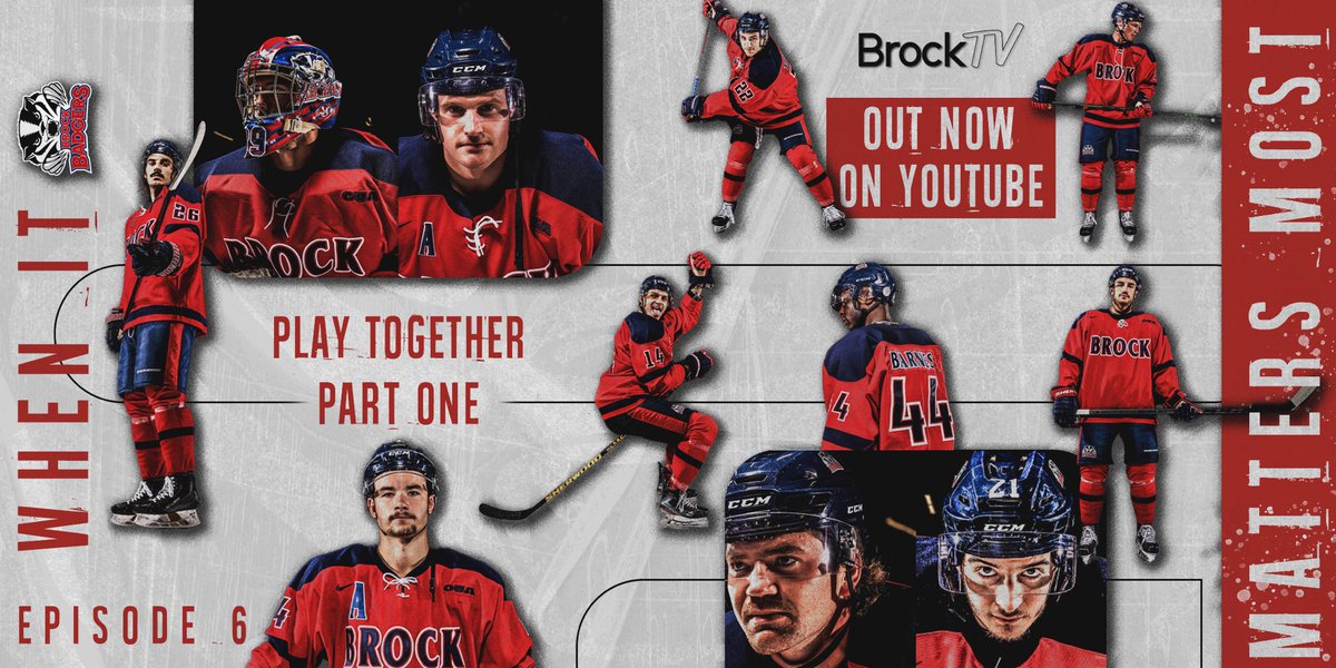 The #WhenItMattersMost Finale Part 1 is live!

Our series documenting <a href="/BrockMensHockey/">Brock Men's Hockey</a> this season concludes Friday at 2PM. 

Watch the first part of our finale below!

Episode 6: Play Together - Part 1 ➡️youtu.be/GmR4mHdsbhk