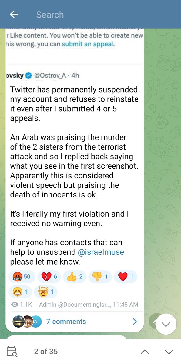 @RealJStreets @Twitter @TwitterSupport @israelmuse From his telegram account