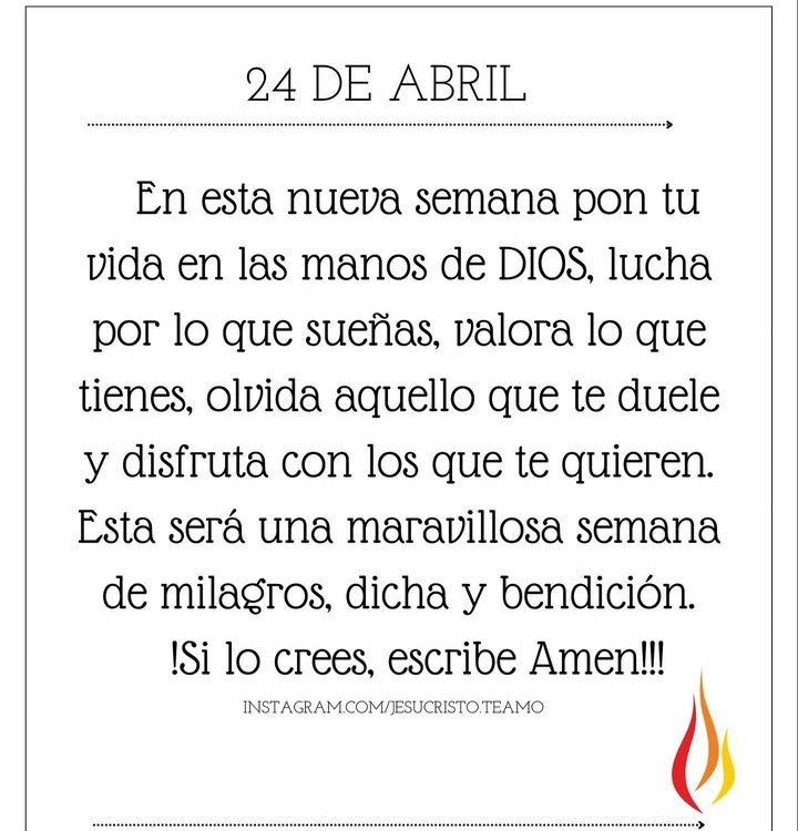 Buen inicio de semana 🙏