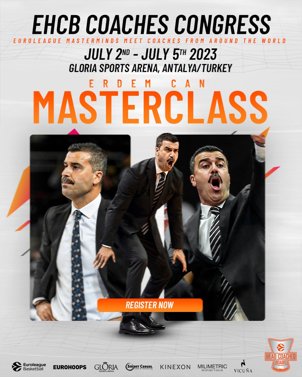 ▸<a href="/TT_Basketbol/">Türk Telekom Basketbol</a> coach and former @UtahJazz assistant coach @ErdemCan_4 will be in Antalya to share his knowledge! Be there too! 

Register NOW!
headcoaches.org/ehcb-coaches-c…

<a href="/EuroLeague/">EuroLeague</a> <a href="/Eurohoopsnet/">Eurohoops</a> <a href="/Gloria_Sports/">Gloria Sports Arena</a>
@Kinexon @MilimetricTerzi