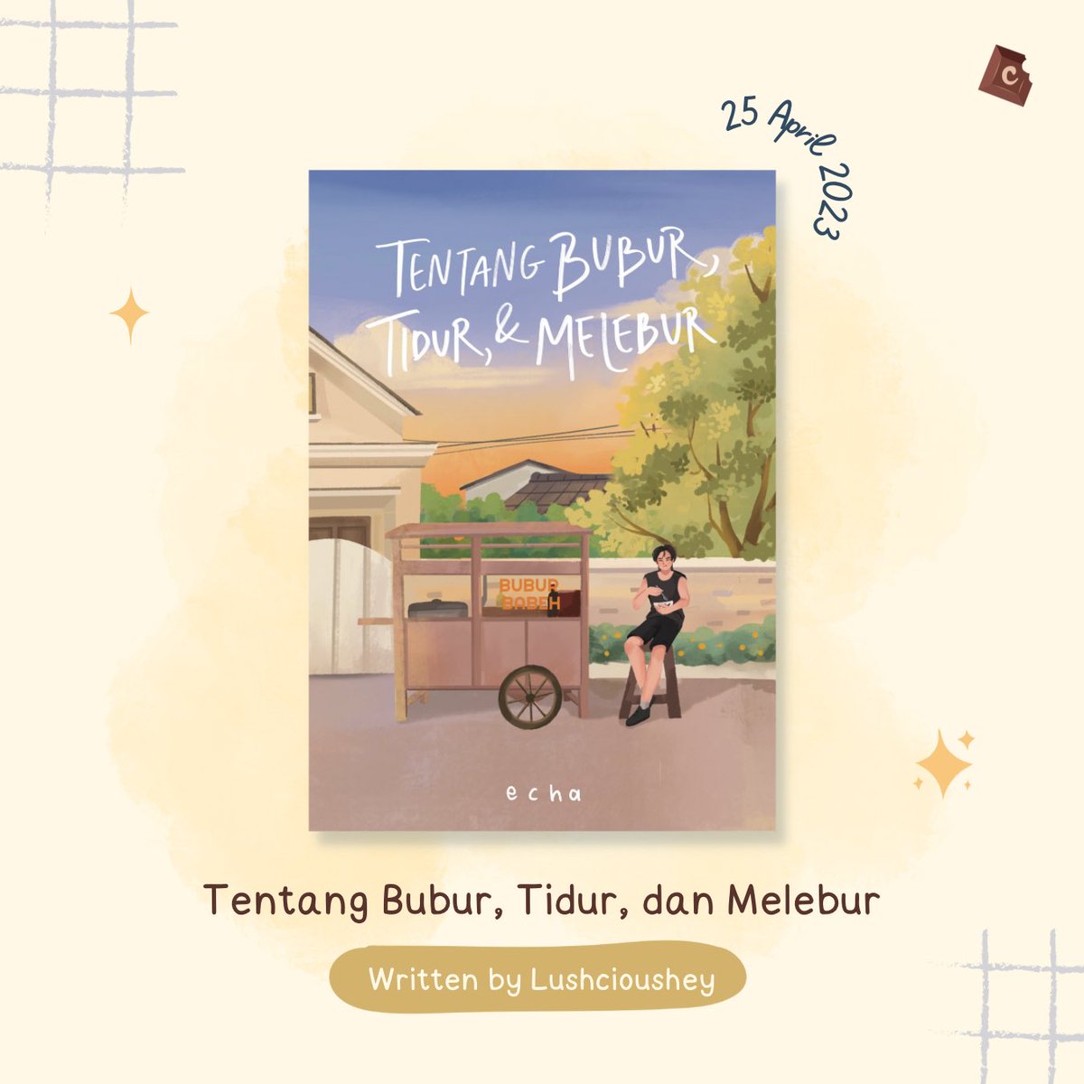 [ 📌 TENTANG BUBUR, TIDUR, DAN MELEBUR BY @lushcioushey ] 

🗓️ 1st Pre-Order ; 25 April 2023 — 15.00 WIB
❗️LIMITED

Scroll ke bawah untuk informasi lebih lengkap!